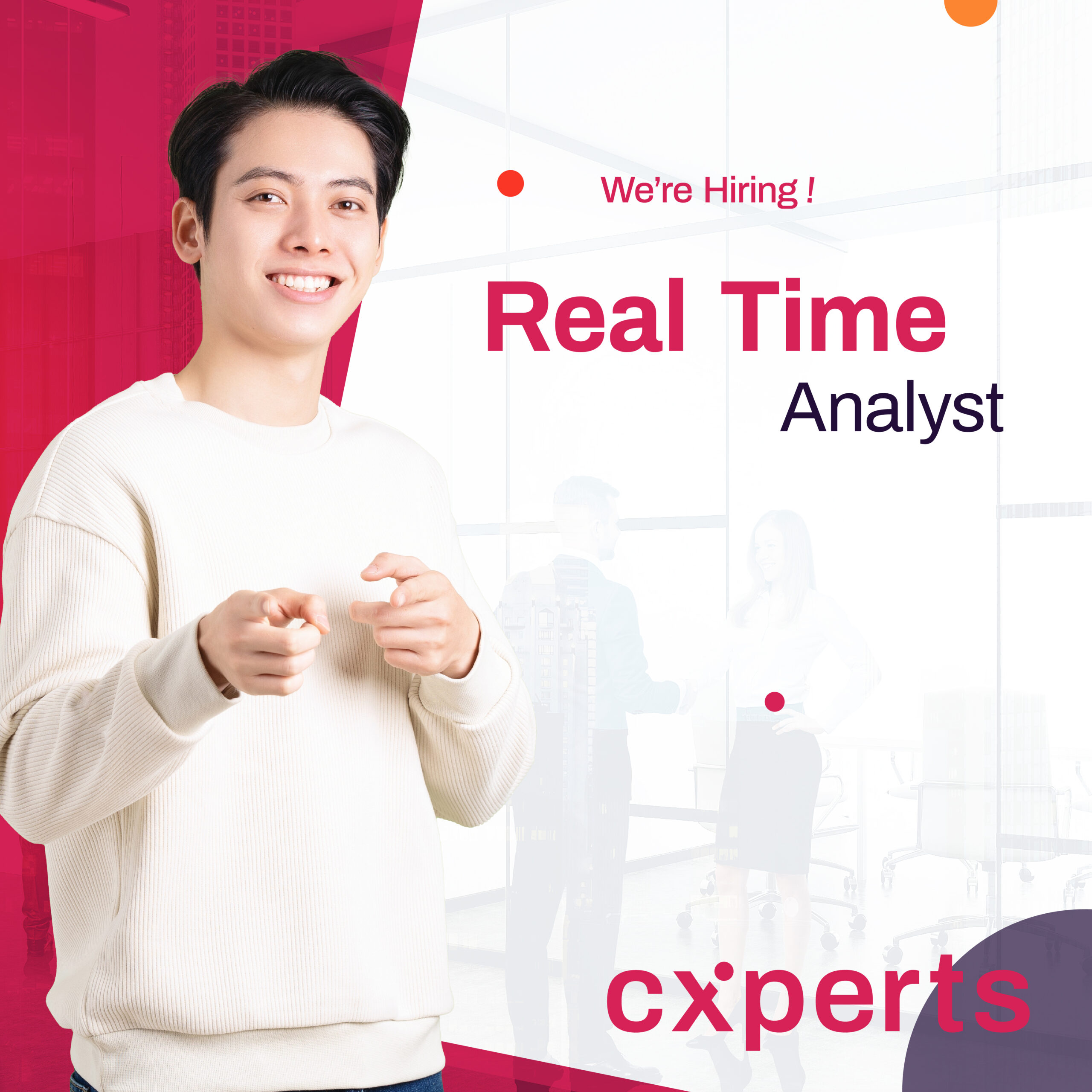 Real Time Analyst banner for cxperts