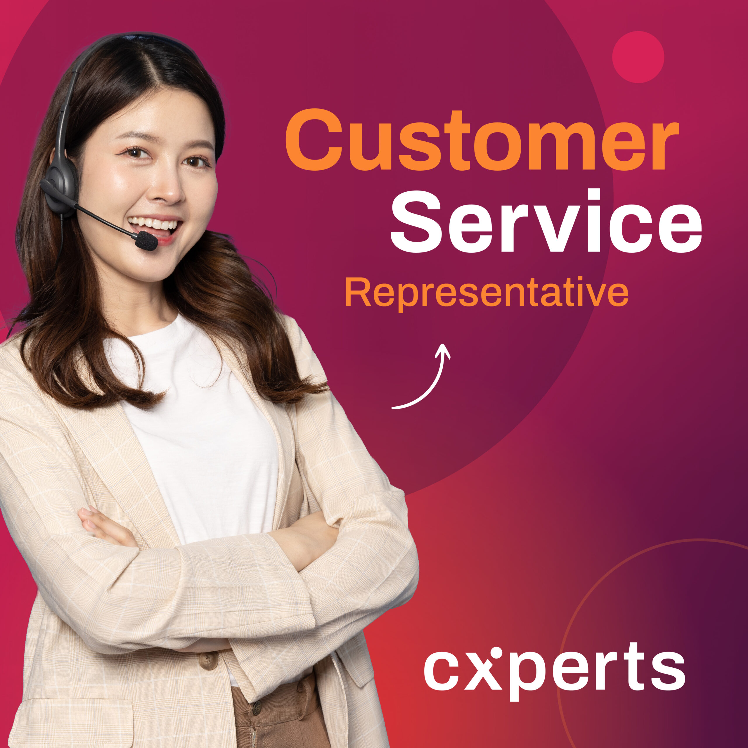Customer Service Representative banner for cxperts